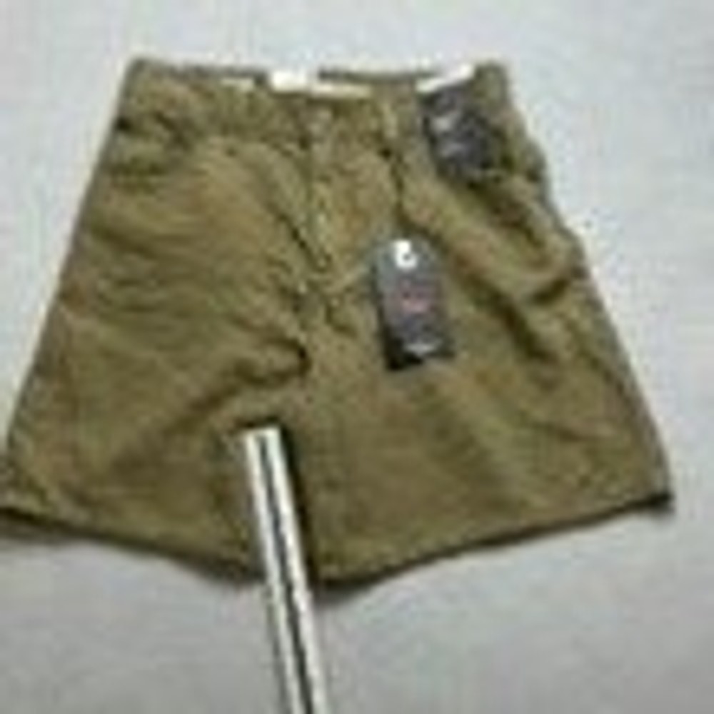 Levi's Womens Shorts 25 Green NWT High Rise Baggy Lightweight Linen Utility Boho - Picture 13 of 13